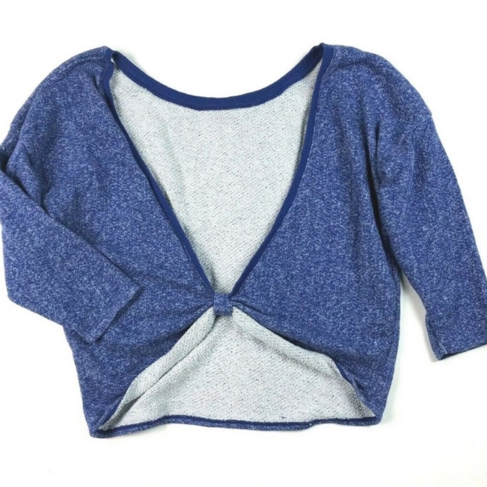 I Love H81 Knotted Knit Crop Top/Cardigan | L